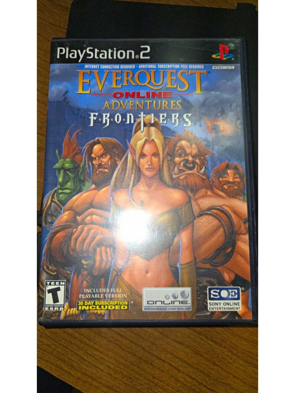 Sony Online Ent EverQuest Online Adventures Frontiers PS2 2004 Tested Working
